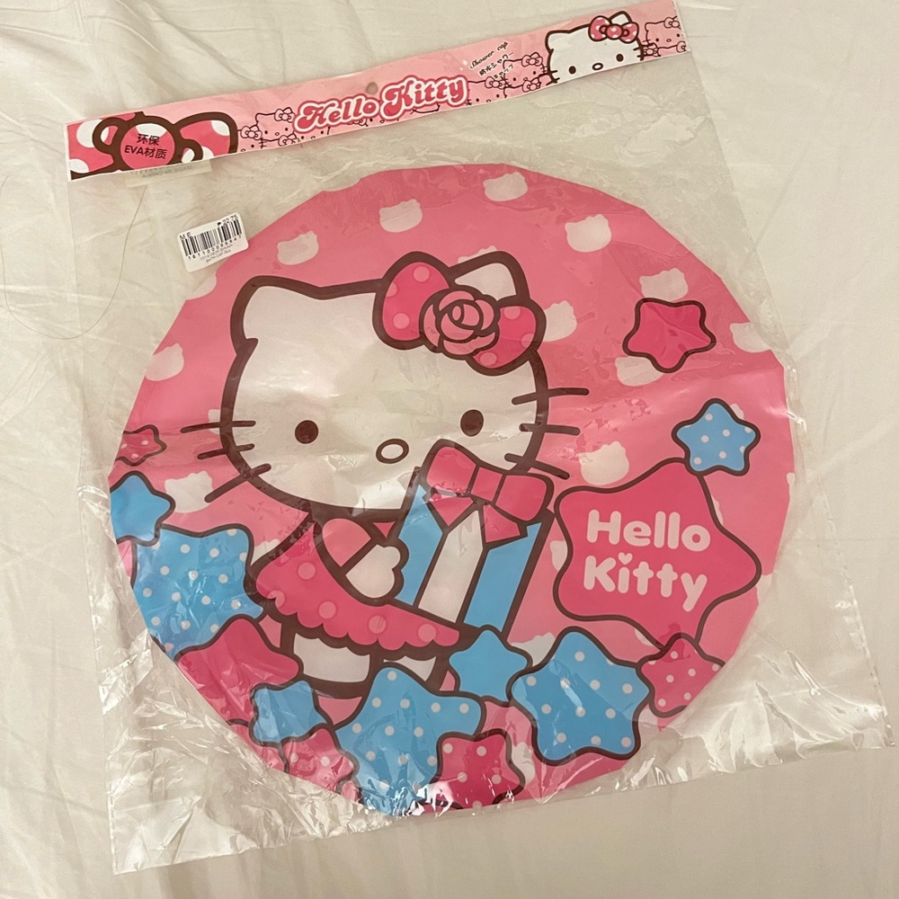 Hello Kitty shower cap